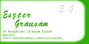 eszter grausam business card